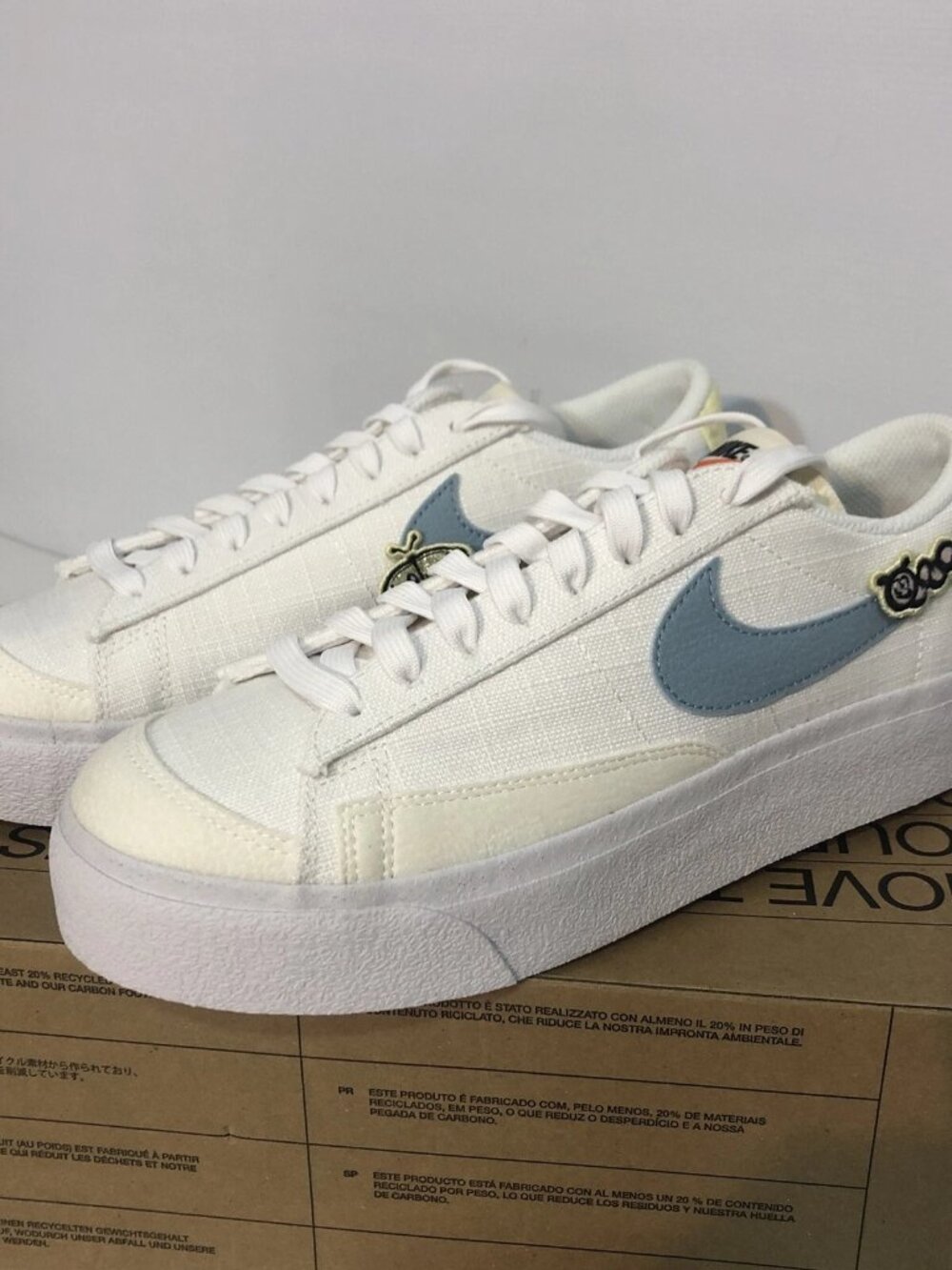 Nike Blazer Low Platform Next Nature Air Sprung DJ6376-100 Women's Sneakers Sz 8